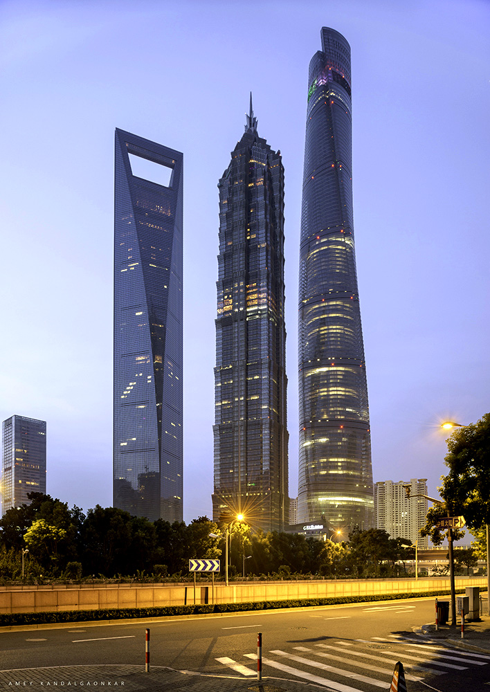 Triscrapers Shanghai