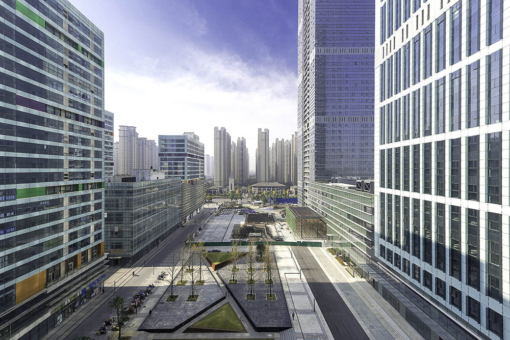 Hefei mixed use development by French Architect Thierry Melot